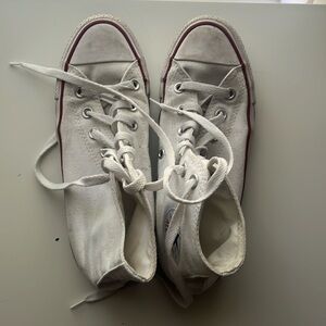White converse high tops